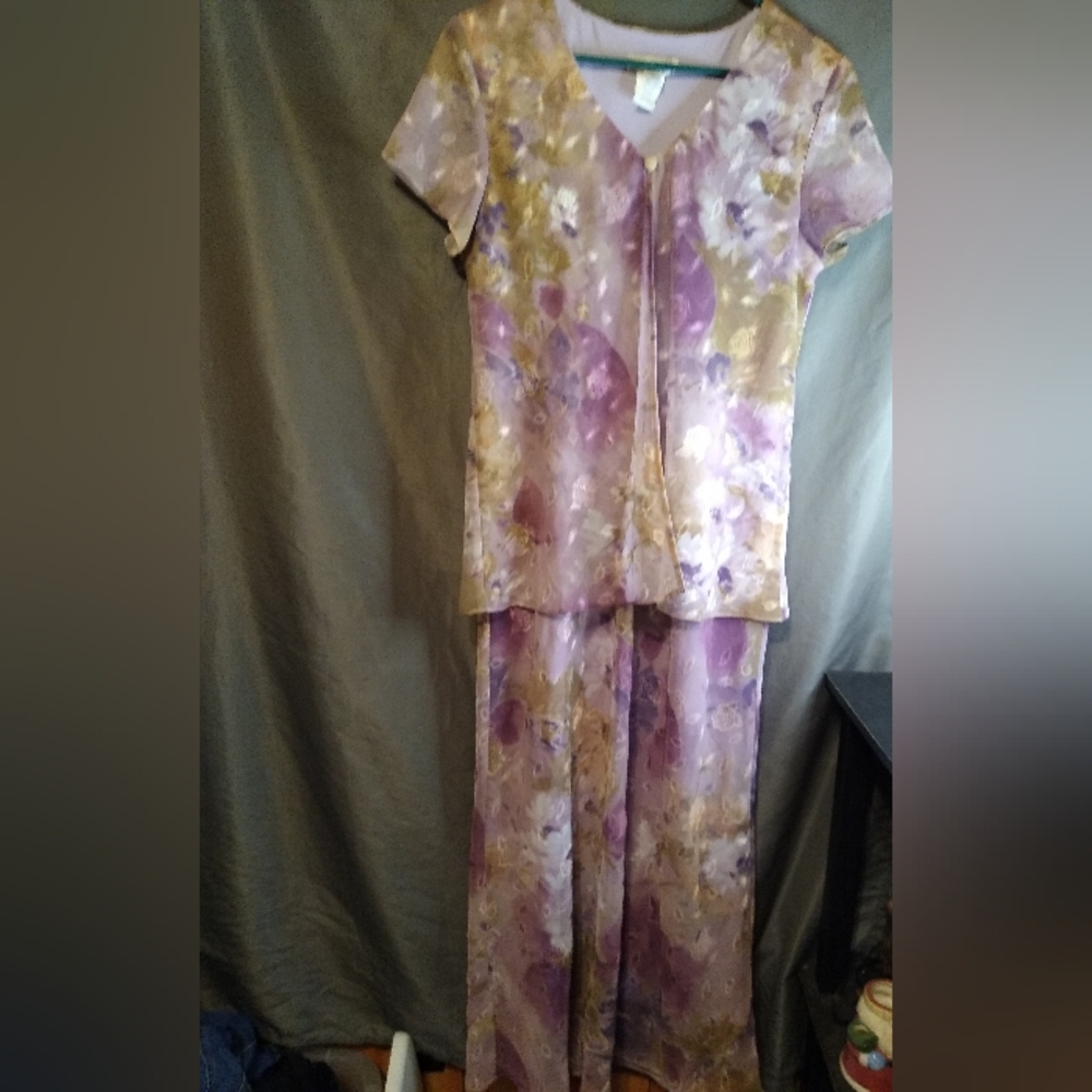Miss Dorby Floral Purple Chiffon Easter Dress